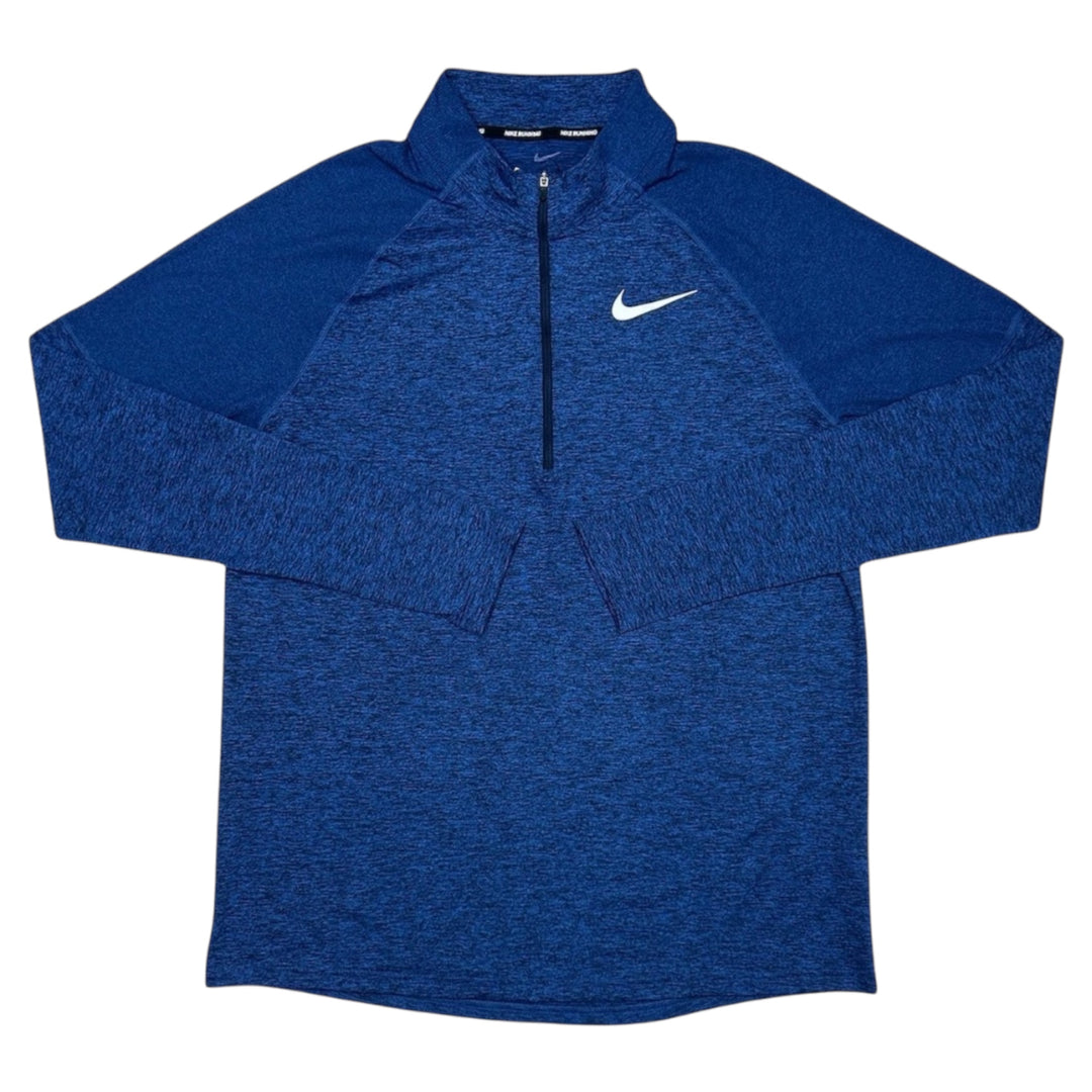 Nike Element Dri Fit 1/4 Zip Royal Blue, Front View